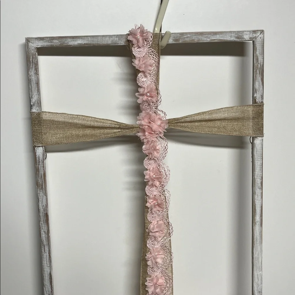 Pink Floral Wall Art Accent Frame